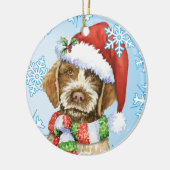Happy Howlidays Griffon Keramisch Ornament (Links)
