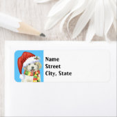 Happy Howlidays Grote Pyreneeën Etiket (Insitu)