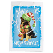 Happy Howlidays GSD Medium Cadeauzakje (Achterkant)