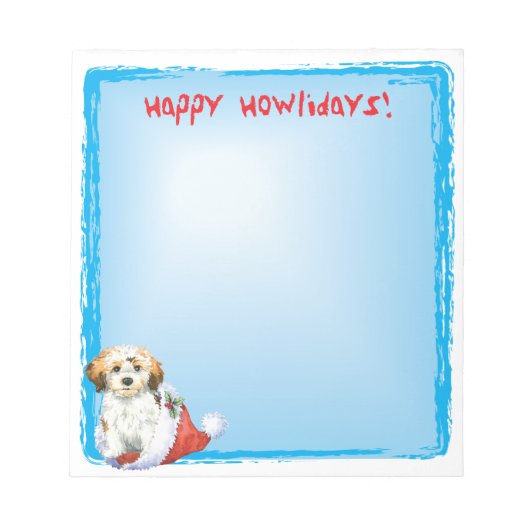 Happy Howlidays Havanese Notitieblok (Voorkant)