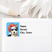 Happy Howlidays Husky Etiket (Insitu)