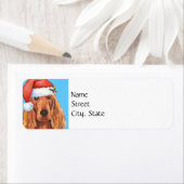 Happy Howlidays Irish Setter Etiket (Insitu)