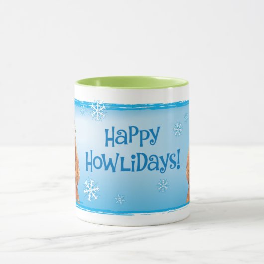 Happy Howlidays Irish Setter Mok (Midden)