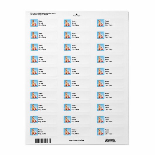 Happy Howlidays Irish Terrier Label (Full Sheet)