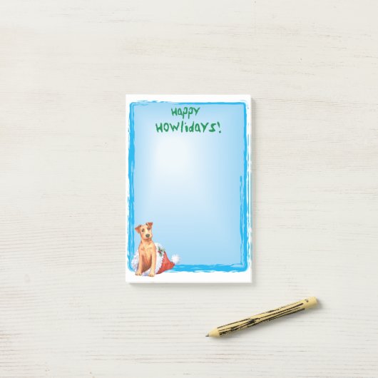 Happy Howlidays Irish Terrier Post-it Notes (Op bureau)