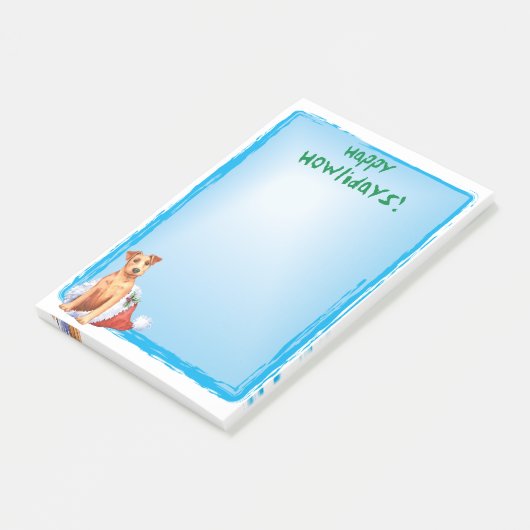 Happy Howlidays Irish Terrier Post-it Notes (Schuin)