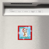 Happy Howlidays Jack Russell Terrier Magnet Magneet (Insitu (Vaatwasser))