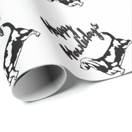 Happy Howlidays kerstcadebasset Hound Dog Paper Cadeaupapier