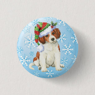 Happy Howlidays Kooikerhondje Ronde Button 3,2 Cm