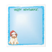 Happy Howlidays Lagotto Romagnolo Bloc-notes (Devant)