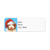 Happy Howlidays Lagotto Romagnolo Label (Voorkant)