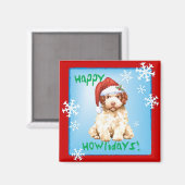 Happy Howlidays Lagotto Romagnolo Magnet (Recto/Verso)