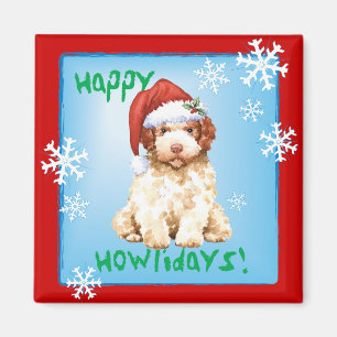 Happy Howlidays Lagotto Romagnolo Magnet Magneet
