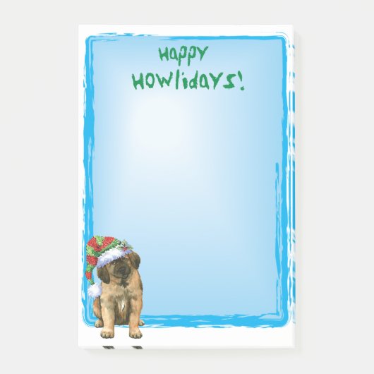 Happy Howlidays Leonberger Post-it® Notes (Voorkant)
