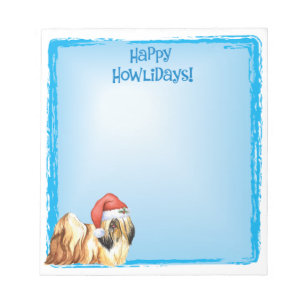 Happy Howlidays Lhasa Apso Notitieblok