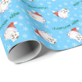 Happy Howlidays Maltese Cadeaupapier (Rol Hoek)