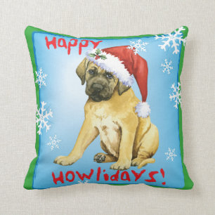 Happy Howlidays Mastiff Kussen