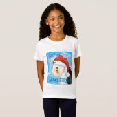 Happy Howlidays Old English Sheepdog T-shirt (Voorkant volledig)
