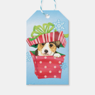 Happy Howlidays Pembroke Welsh Corgi Cadeaulabel