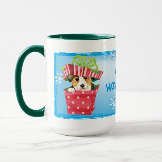 Happy Howlidays Pembroke Welsh Corgi Mok (Links)