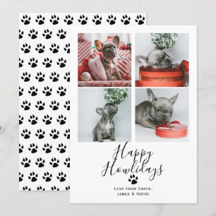 Happy Howlidays Pet Dog kerstKaart Kaart