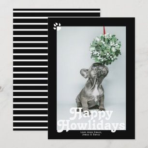 Happy Howlidays Pet Dog Kerstmis Feestdagenkaart