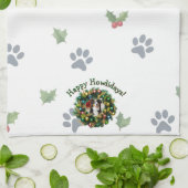 Happy Howlidays Photo Image Theedoek (Gevouwen)