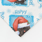 Happy Howlidays Puli Fleece Deken (Hoek)