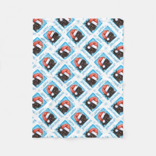 Happy Howlidays Puli Fleece Deken (Voorkant)