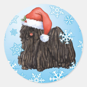 Happy Howlidays Puli Ronde Sticker
