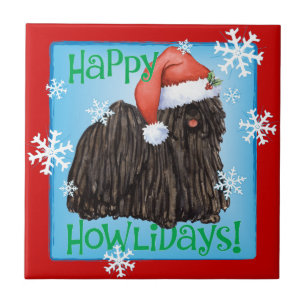 Happy Howlidays Puli Tegeltje
