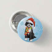 Happy Howlidays PWD Ronde Button 3,2 Cm (Voorkant /achterkant)