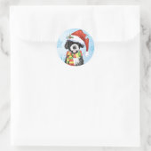 Happy Howlidays PWD Ronde Sticker (Tas)