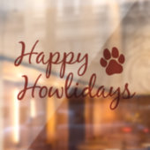 Happy Howlidays Raamsticker (Vel 2)