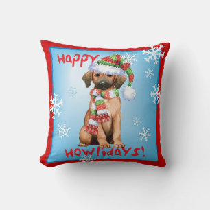 Happy Howlidays Redbone Kussen