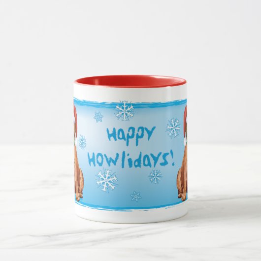 Happy Howlidays Rhodesian Ridgeback Mok (Midden)