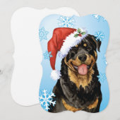 Happy Howlidays Rottweiler Feestdagenkaart (Voorkant / Achterkant)