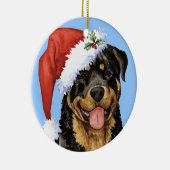 Happy Howlidays Rottweiler Keramisch Ornament (Rechts)