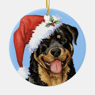 Happy Howlidays Rottweiler Keramisch Ornament