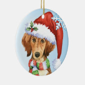 Happy Howlidays Saluki Keramisch Ornament (Rechts)