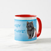 Happy Howlidays Schipperke Mok (Voorkant rechts)