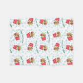 Happy Howlidays Sheltie Fleece Deken (Voorkant (Horizontaal))