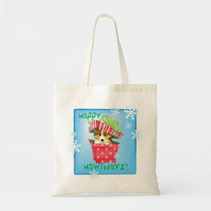 Happy Howlidays Sheltie Tote Bag