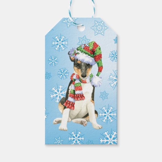 Happy Howlidays Smooth Collie Cadeaulabel (Voorkant)