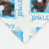Happy Howlidays Speelgoed Manchester Terrier Fleece Deken (Hoek)