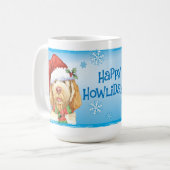 Happy Howlidays Spinone Italiano Coffee Mok (Voorkant links)