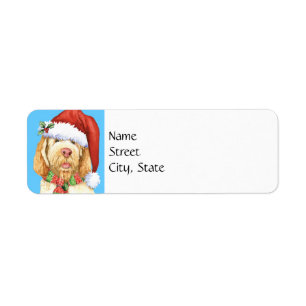 Happy Howlidays Spinone Italiano Étiquette de adre