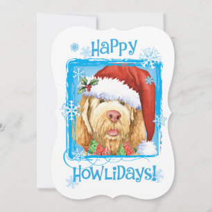 Happy Howlidays Spinone Italiano Holiday Card Feestdagenkaart