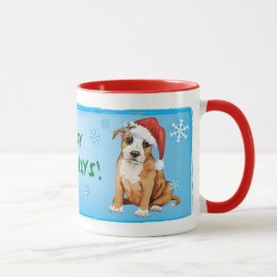 Happy Howlidays Staffordshire Bull Terrier Mok