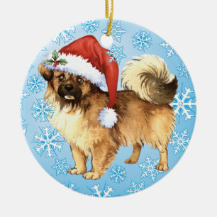 Happy Howlidays Tibetaans Spaniel Keramisch Ornament